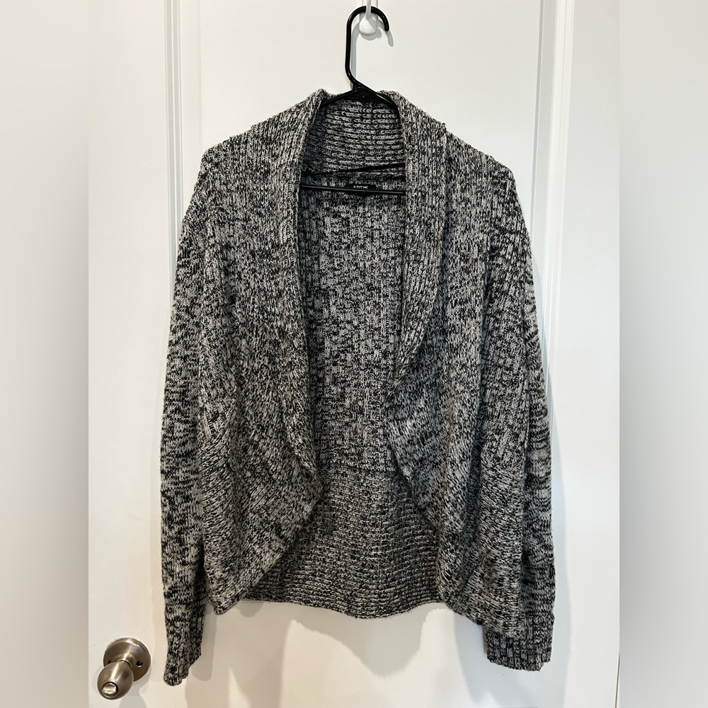 Gray Knit Open Front Cardigan Apt 9 XL